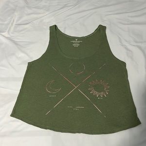 American eagle outfitters green tank